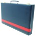 Backgammon-koffer blauw vinyl 46x30 cm.