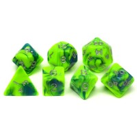 Dobbelstenen Jumbo Toxic Groen/Blauw 7 ass zak