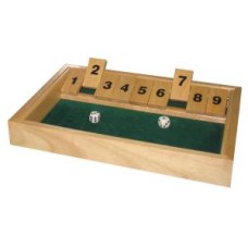 Shut the box dobbelsp.groot 34x24x3 cm.HOT