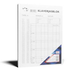 Klaverjas scorebloc 100 V.21x15cm - VE 5