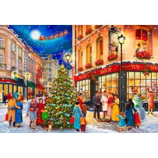 Wooden puzzle Christmas street 750 XL